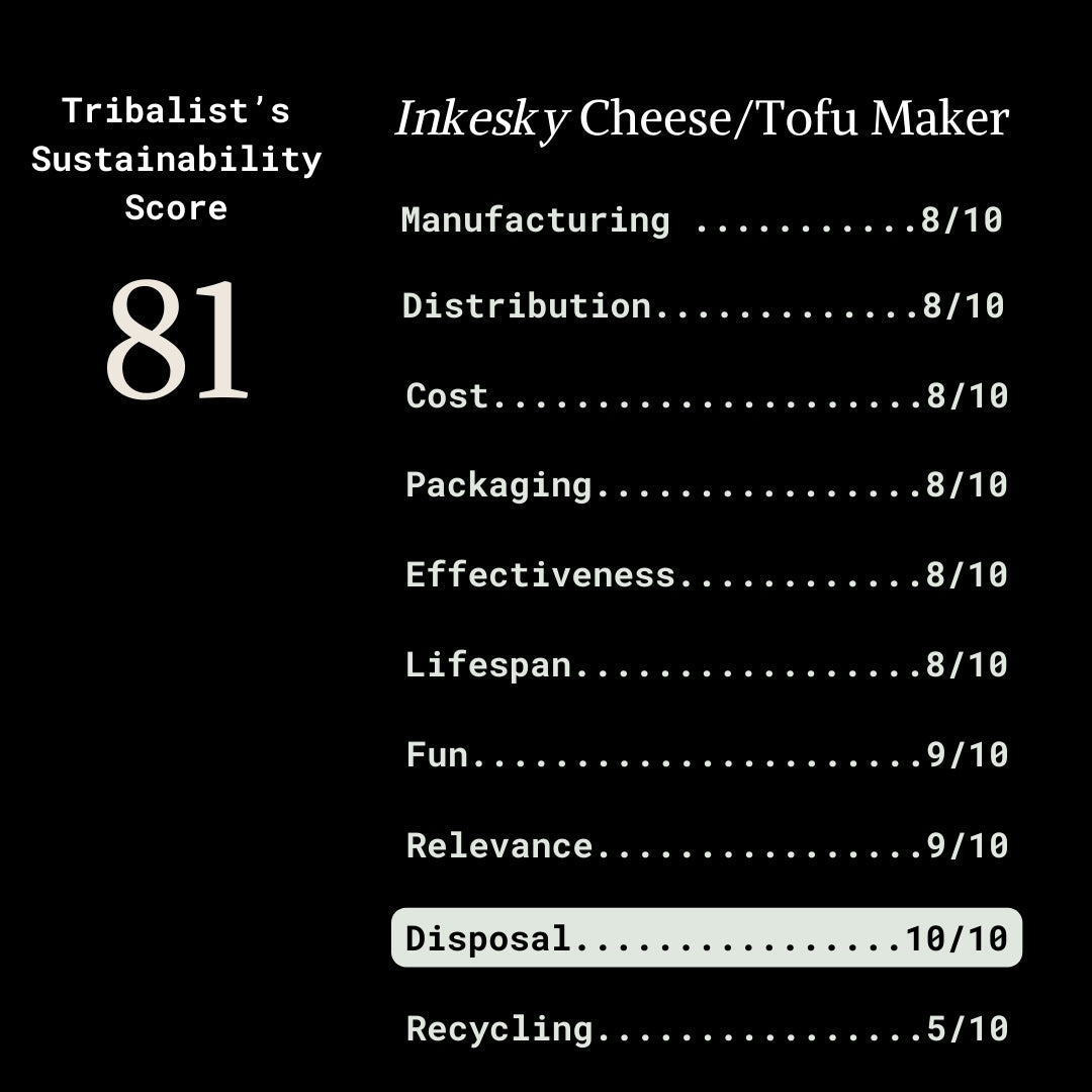 Inkesky: Cheese/Tofu Maker, Made Of Wood (2-In-1 Kit)