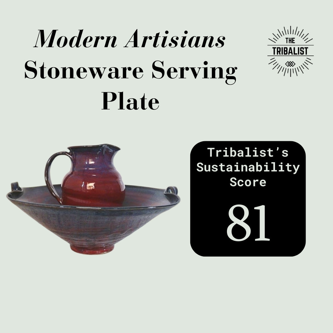 Modern Artisians: Stoneware Serving Plate (2.5-Quart, 14-inch)