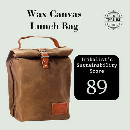 Hecko Werk: Wax Canvas Lunch Bag