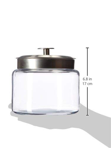 Anchor Hocking: Montana Jar with Silver Metal Top (5 size options)