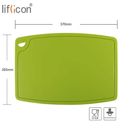 liflicon: 100% Food Grade Thick Silicone Cutting Board (12.6'' x 9.1'') - The Tribalist