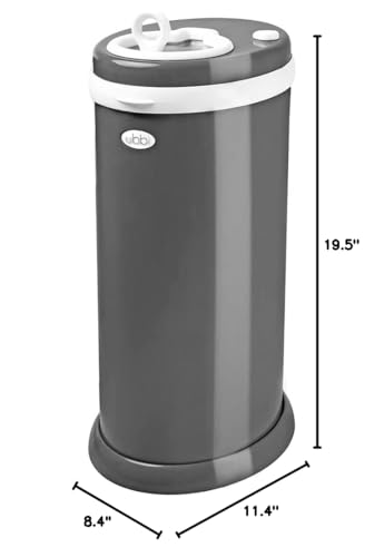 Ubbi Steel Diaper Pail, Odor Locking, No Special Bag Required, Award-Winning, Registry Must-Have, White - The Tribalist