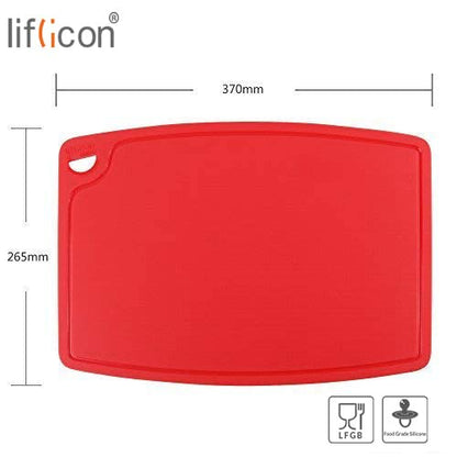 liflicon: 100% Food Grade Thick Silicone Cutting Board (12.6'' x 9.1'') - The Tribalist