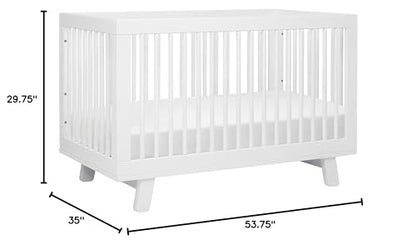 Babyletto: Hudson 3 - in - 1 Convertible Crib with Toddler Bed Conversion Kit | GREENGUARD GOLD Certified - The Tribalist