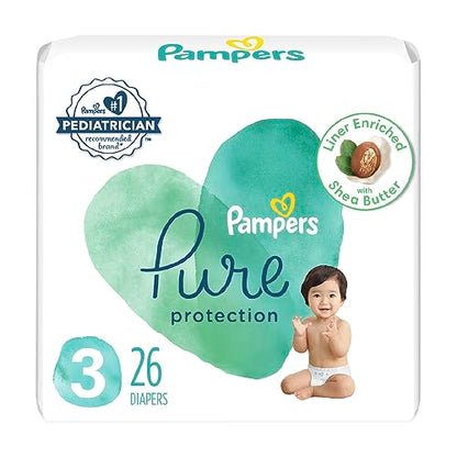 Pampers Pure Protection Diapers - Size 1, 198 Count, Hypoallergenic Premium Disposable Baby Diapers - The Tribalist