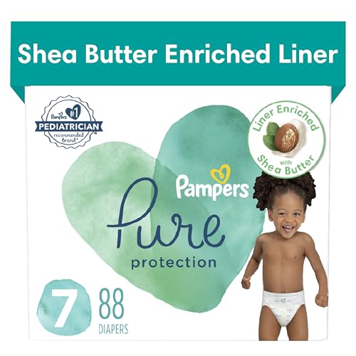 Pampers Pure Protection Diapers - Size 1, 198 Count, Hypoallergenic Premium Disposable Baby Diapers - The Tribalist