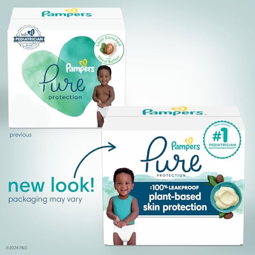 Pampers Pure Protection Diapers - Size 1, 198 Count, Hypoallergenic Premium Disposable Baby Diapers - The Tribalist