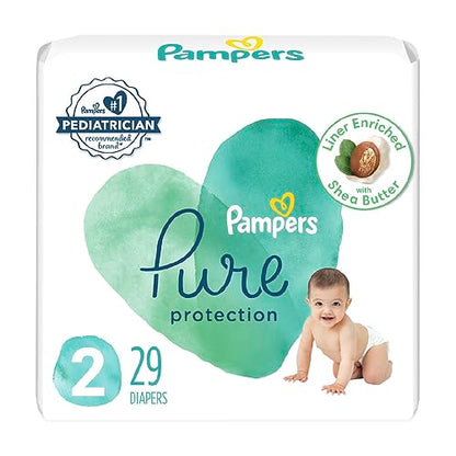 Pampers Pure Protection Diapers - Size 1, 198 Count, Hypoallergenic Premium Disposable Baby Diapers - The Tribalist