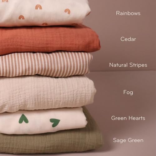 Denmark - 100% Organic Cotton Super Soft Muslin Fitted Baby Crib Sheets for Boys and Girls - The Tribalist