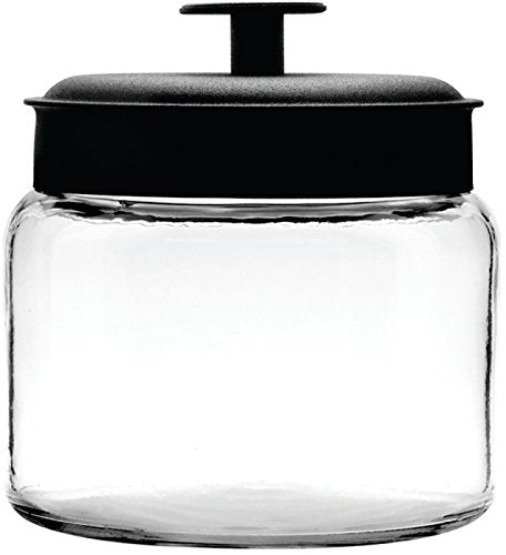 Anchor Hocking: Montana Jar with Black Lid (64 Oz)