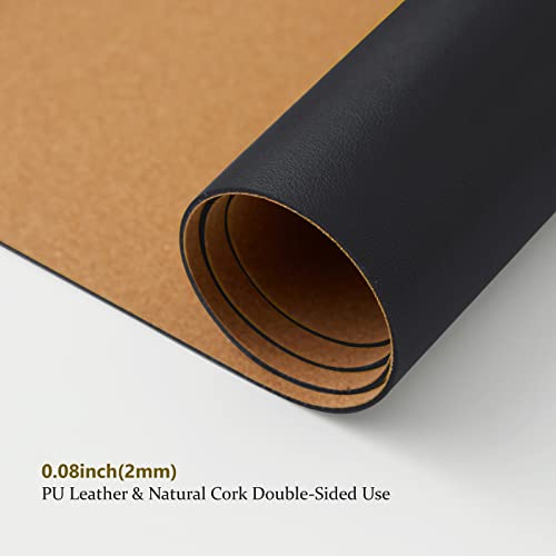 HOMIEAZICOZI: Dual - Sided Cork and Premium PU Leather Desk Mat - The Tribalist