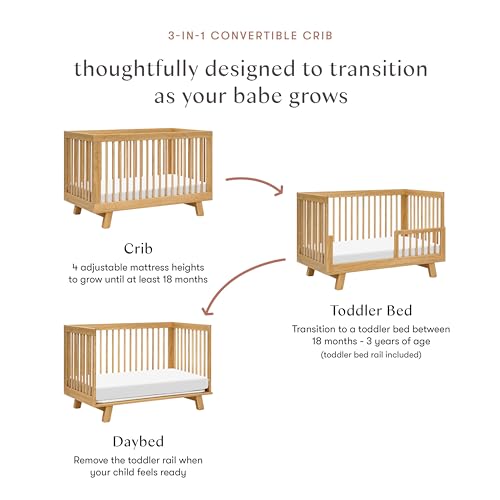 Babyletto: Hudson 3 - in - 1 Convertible Crib with Toddler Bed Conversion Kit | GREENGUARD GOLD Certified - The Tribalist