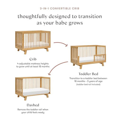 Babyletto: Hudson 3 - in - 1 Convertible Crib with Toddler Bed Conversion Kit | GREENGUARD GOLD Certified - The Tribalist