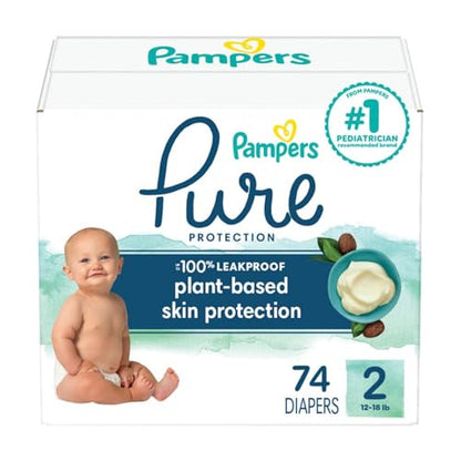 Pampers Pure Protection Diapers - Size 1, 198 Count, Hypoallergenic Premium Disposable Baby Diapers - The Tribalist