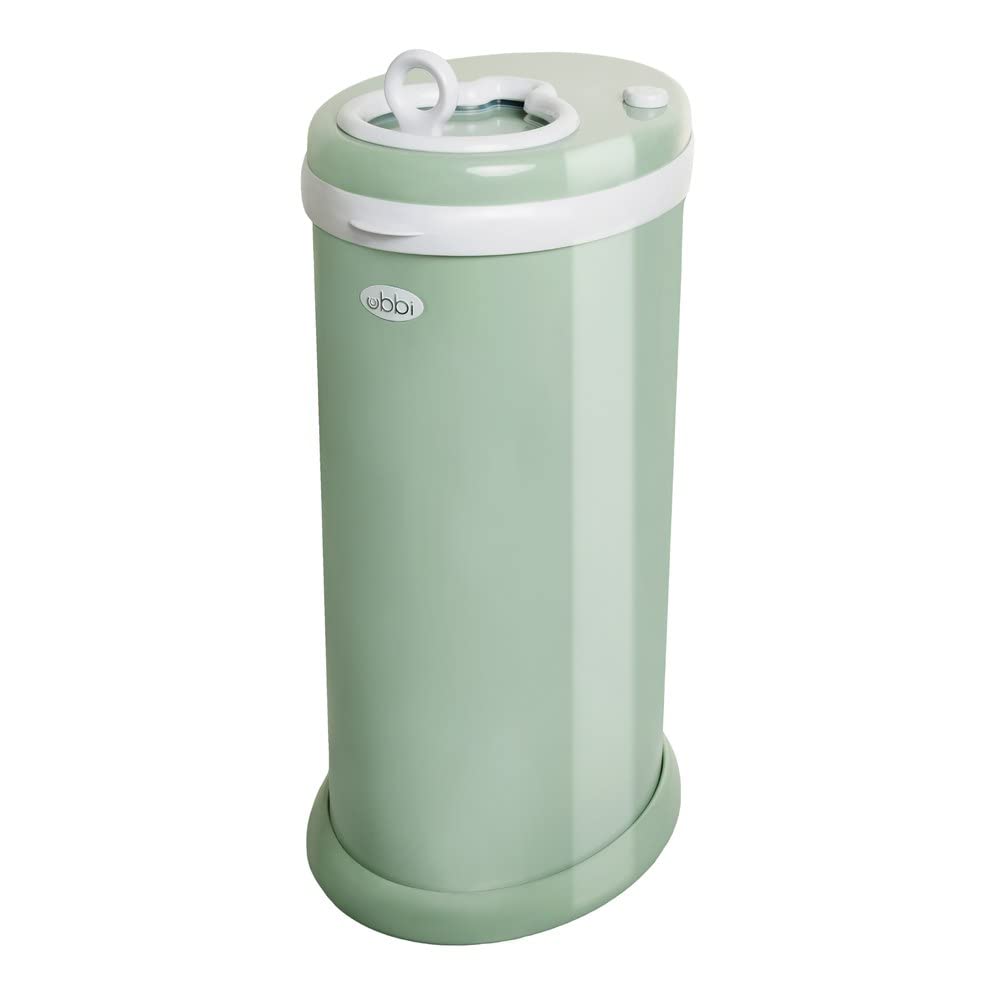 Ubbi Steel Diaper Pail, Odor Locking, No Special Bag Required, Award-Winning, Registry Must-Have, White - The Tribalist