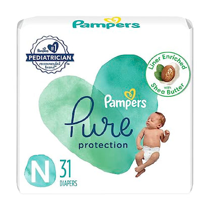 Pampers Pure Protection Diapers - Size 1, 198 Count, Hypoallergenic Premium Disposable Baby Diapers - The Tribalist