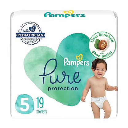 Pampers Pure Protection Diapers - Size 1, 198 Count, Hypoallergenic Premium Disposable Baby Diapers - The Tribalist