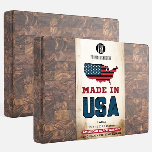 Virginia Boys Kitchens: American Black Walnut End Grain Cutting Board