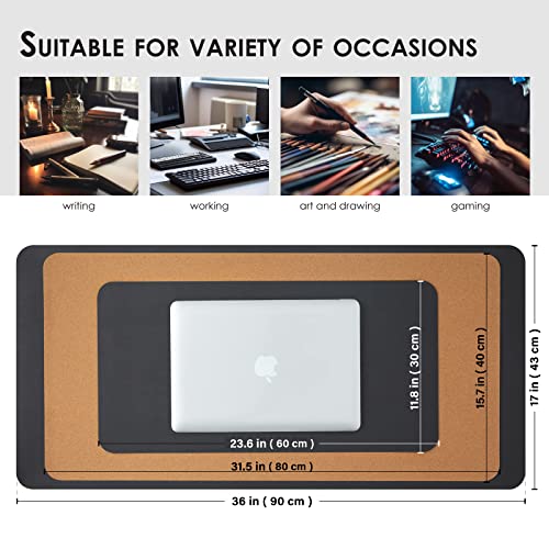 HOMIEAZICOZI: Dual - Sided Cork and Premium PU Leather Desk Mat - The Tribalist