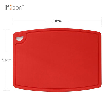 liflicon: 100% Food Grade Thick Silicone Cutting Board (12.6'' x 9.1'') - The Tribalist