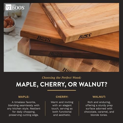 The Tribalist - John Boos: Maple Wood Rectangular Charcuterie Reversible Cutting Board