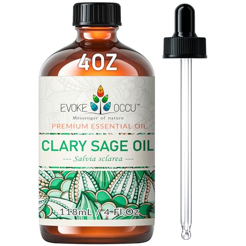 EVOKE OCCU: 100% Pure Clary Sage Essential Oil, 4oz