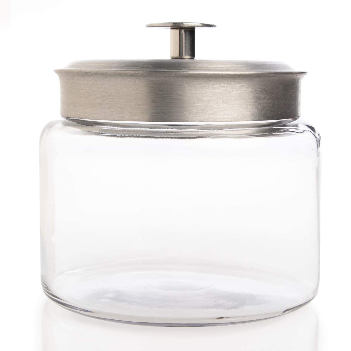 Anchor Hocking: Montana Jar with Silver Metal Top (5 size options)