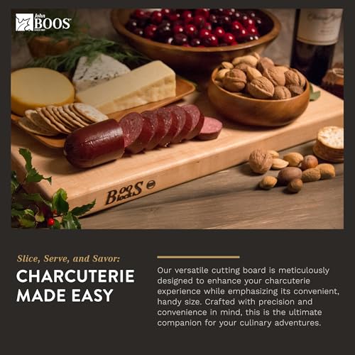 The Tribalist - John Boos: Maple Wood Rectangular Charcuterie Reversible Cutting Board