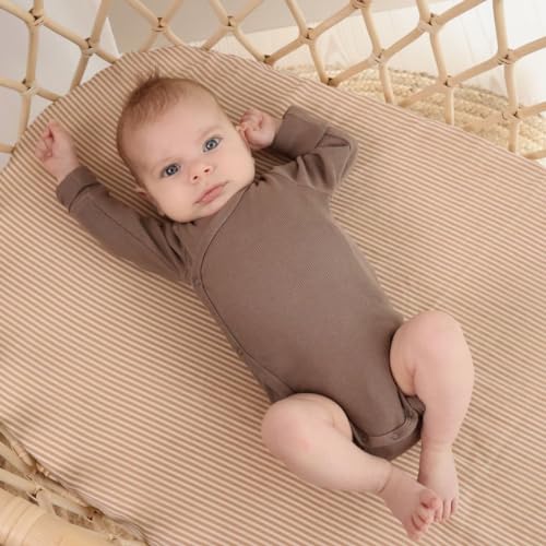 Denmark - 100% Organic Cotton Super Soft Muslin Fitted Baby Crib Sheets for Boys and Girls - The Tribalist