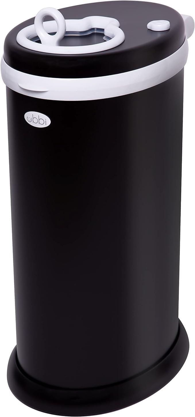 Ubbi Steel Diaper Pail, Odor Locking, No Special Bag Required, Award-Winning, Registry Must-Have, White - The Tribalist