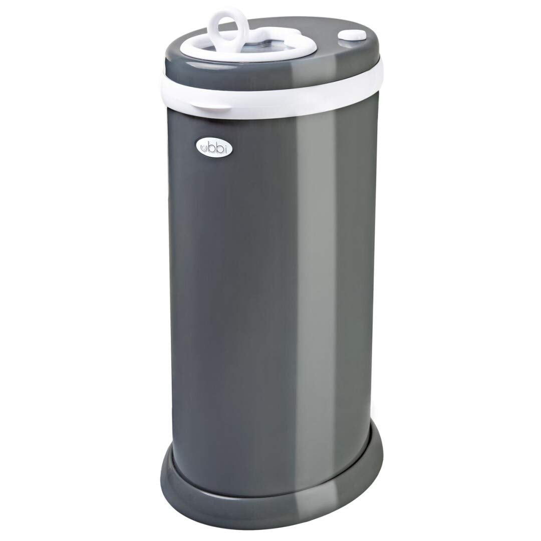 Ubbi Steel Diaper Pail, Odor Locking, No Special Bag Required, Award-Winning, Registry Must-Have, White - The Tribalist