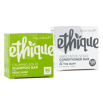 Ethique: Vegan Shampoo Bar - Curl Defining, Solid, Sulfate Free (80+ washes)