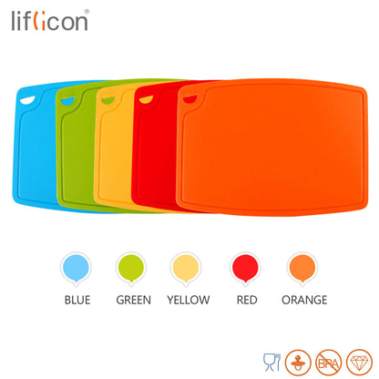 liflicon: 100% Food Grade Thick Silicone Cutting Board (12.6'' x 9.1'') - The Tribalist