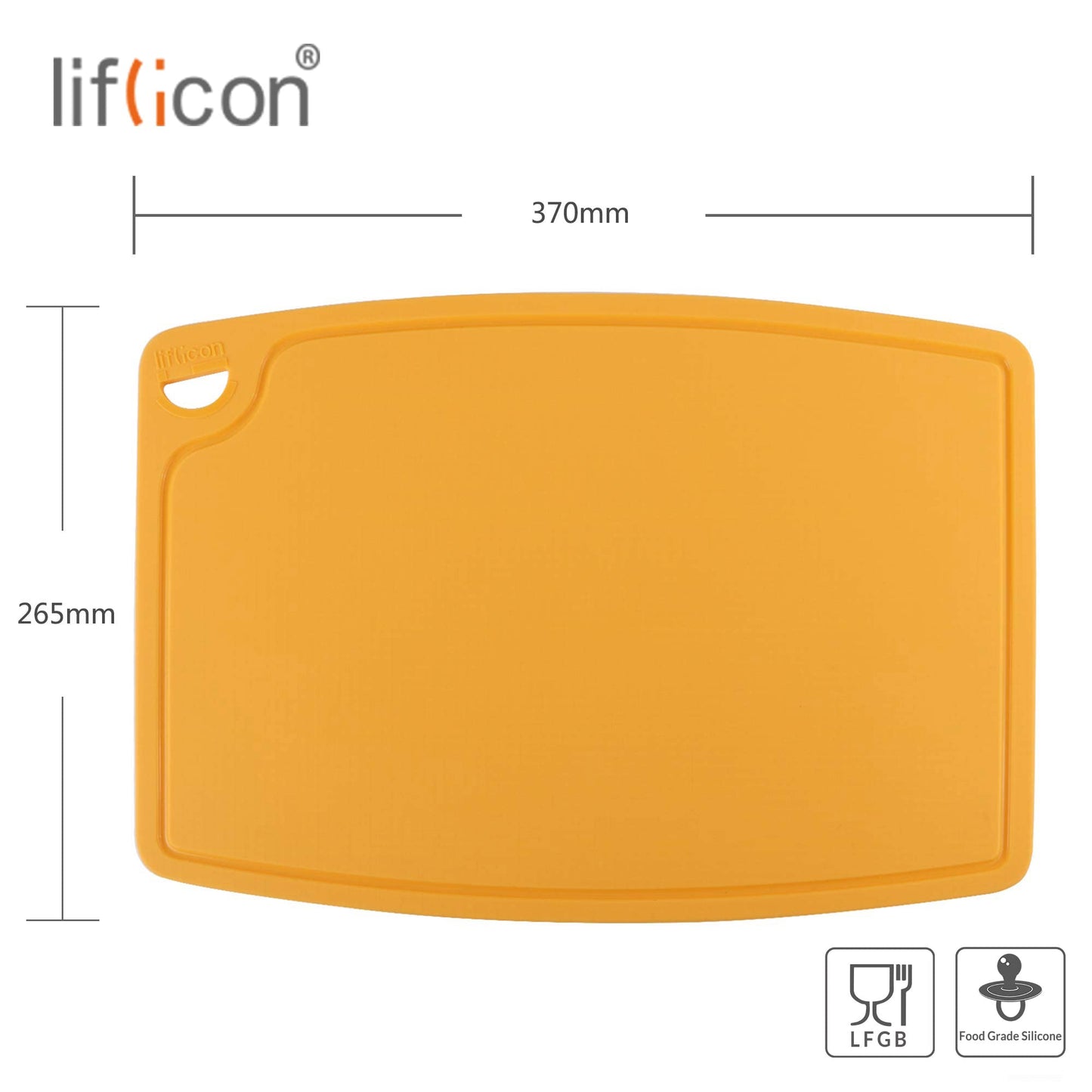 liflicon: 100% Food Grade Thick Silicone Cutting Board (12.6'' x 9.1'') - The Tribalist