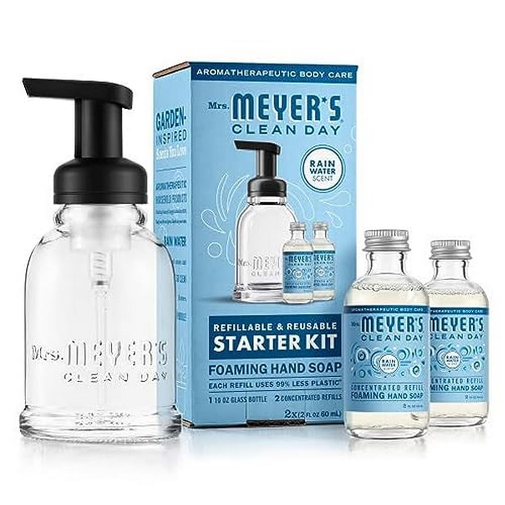 MRS. MEYER'S CLEAN DAY: Refillable and Reusable Starter Kit Foaming Hand Soap - The Tribalist