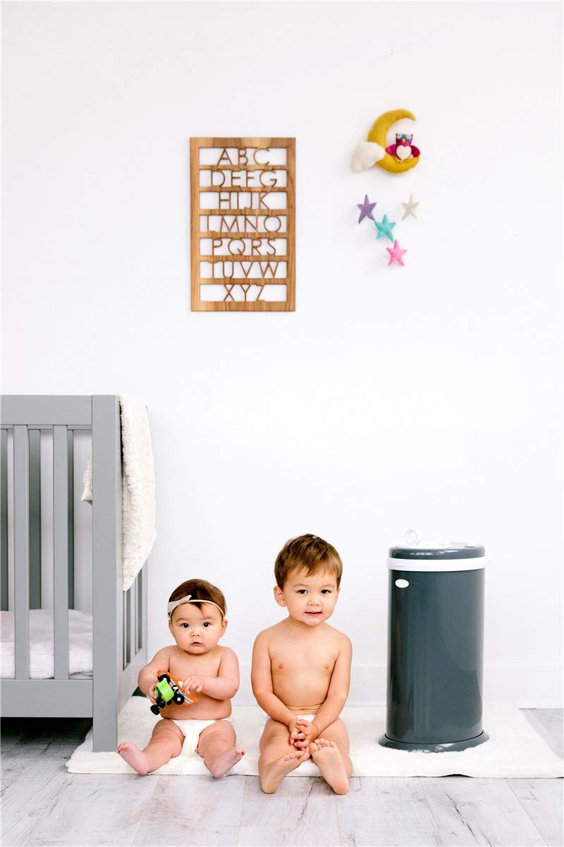 Ubbi Steel Diaper Pail, Odor Locking, No Special Bag Required, Award-Winning, Registry Must-Have, White - The Tribalist