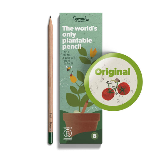 Sprout Wood-Cased Pencils | The world's first patented plantable pencil, 8 count - The Tribalist