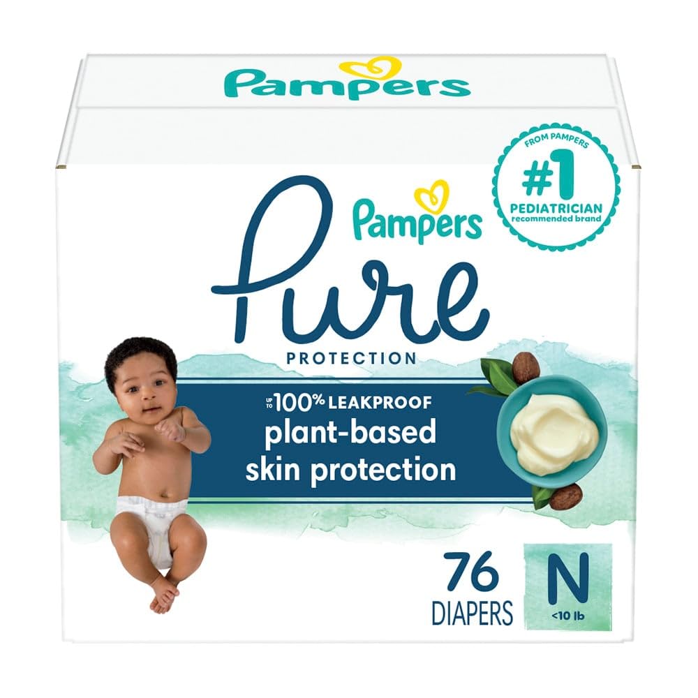 Pampers Pure Protection Diapers - Size 1, 198 Count, Hypoallergenic Premium Disposable Baby Diapers - The Tribalist