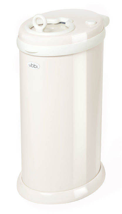 Ubbi Steel Diaper Pail, Odor Locking, No Special Bag Required, Award-Winning, Registry Must-Have, White - The Tribalist