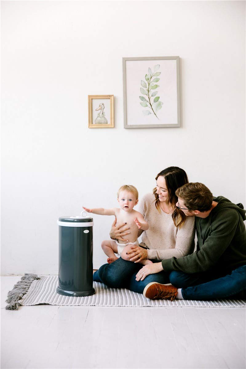 Ubbi Steel Diaper Pail, Odor Locking, No Special Bag Required, Award-Winning, Registry Must-Have, White - The Tribalist