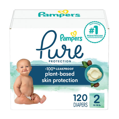 Pampers Pure Protection Diapers - Size 1, 198 Count, Hypoallergenic Premium Disposable Baby Diapers - The Tribalist