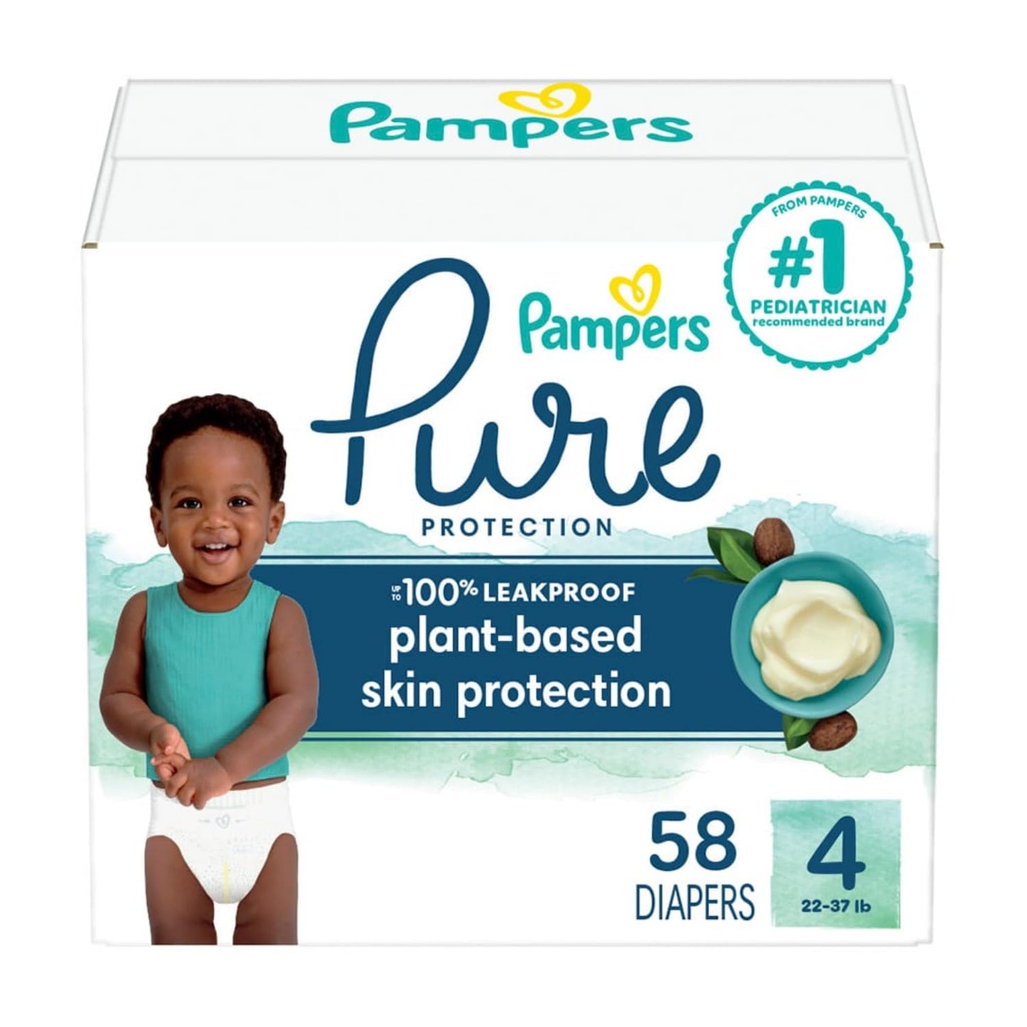 Pampers Pure Protection Diapers - Size 1, 198 Count, Hypoallergenic Premium Disposable Baby Diapers - The Tribalist