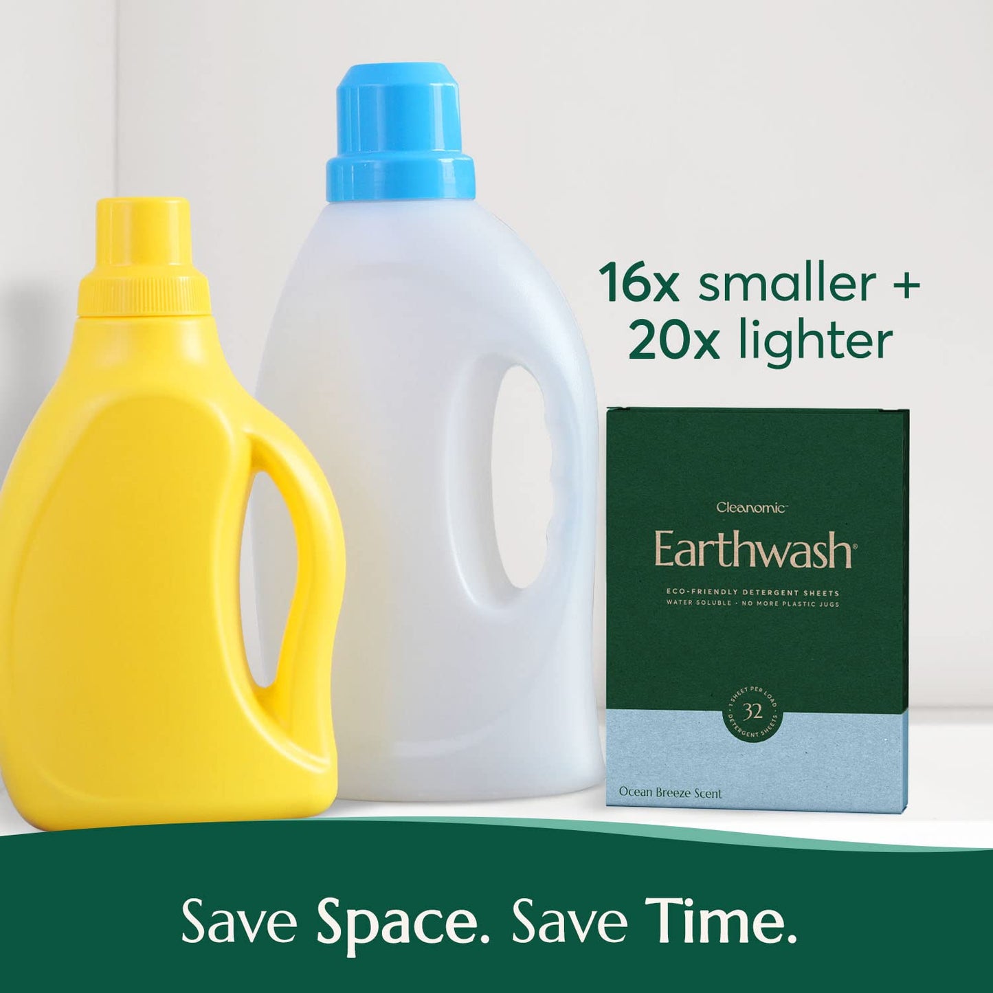 EarthWast: Laundry Detergent Sheets (32 Sheets Up To 64 Loads)