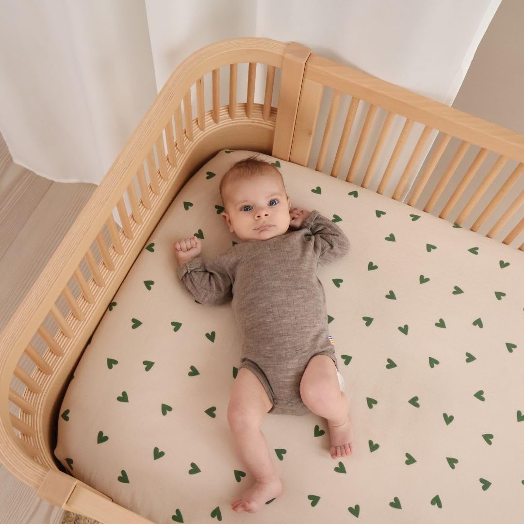 Denmark - 100% Organic Cotton Super Soft Muslin Fitted Baby Crib Sheets for Boys and Girls - The Tribalist