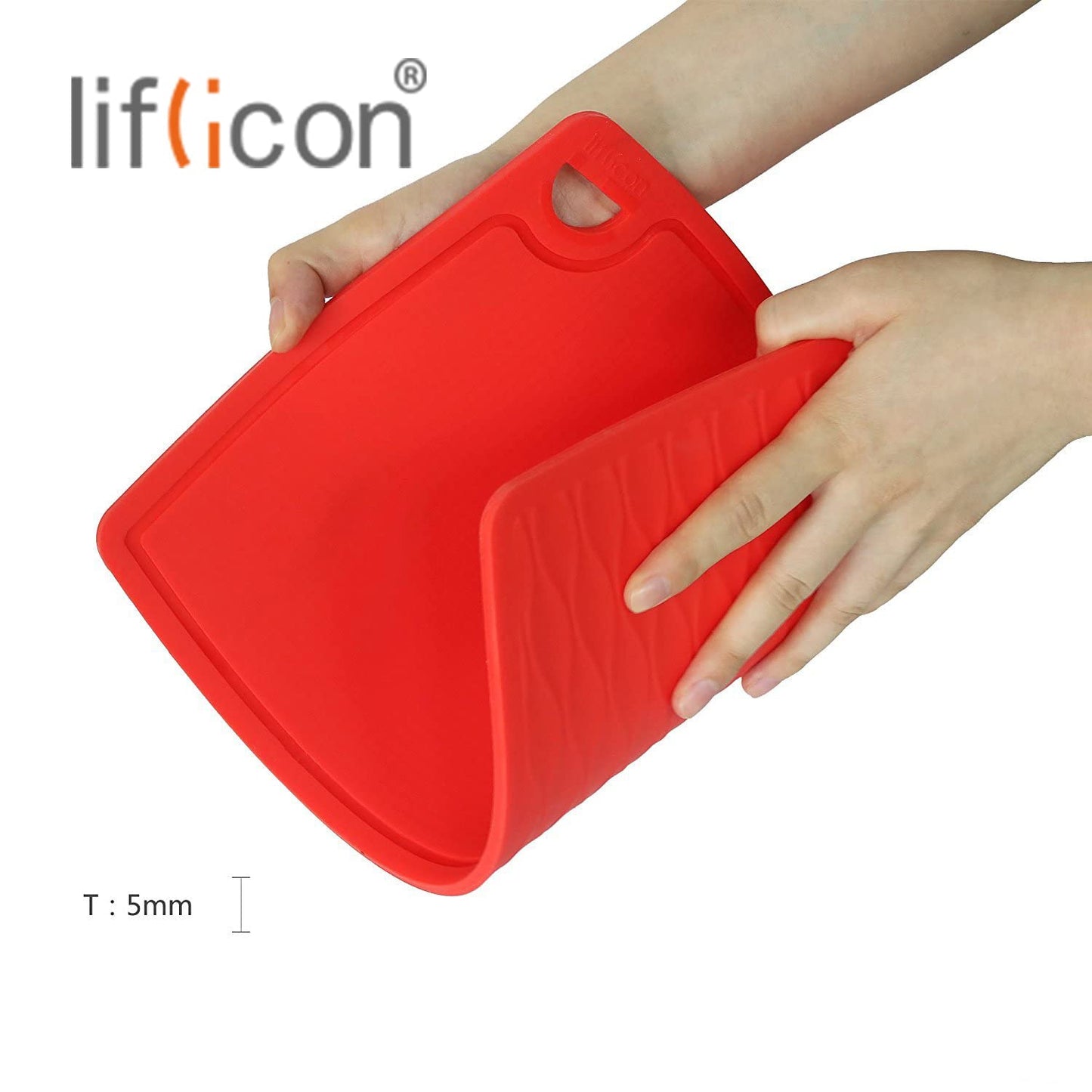 liflicon: 100% Food Grade Thick Silicone Cutting Board (12.6'' x 9.1'') - The Tribalist