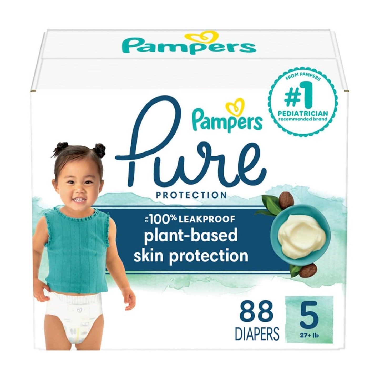 Pampers Pure Protection Diapers - Size 1, 198 Count, Hypoallergenic Premium Disposable Baby Diapers - The Tribalist