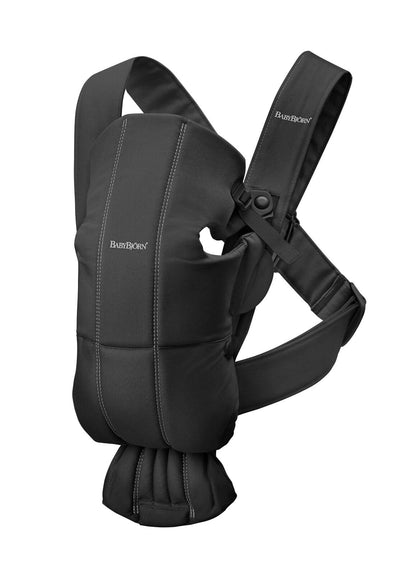 BabyBjörn Baby Carrier Mini, Cotton, Black - The Tribalist