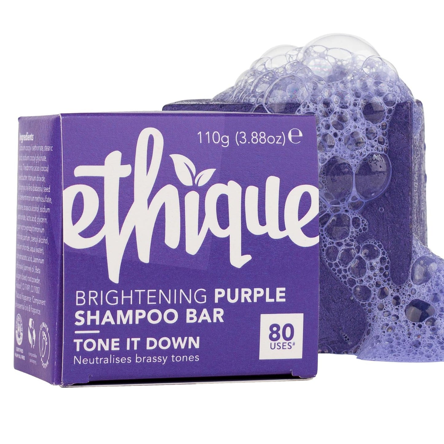 Ethique: Vegan Shampoo Bar - Curl Defining, Solid, Sulfate Free (80+ washes)