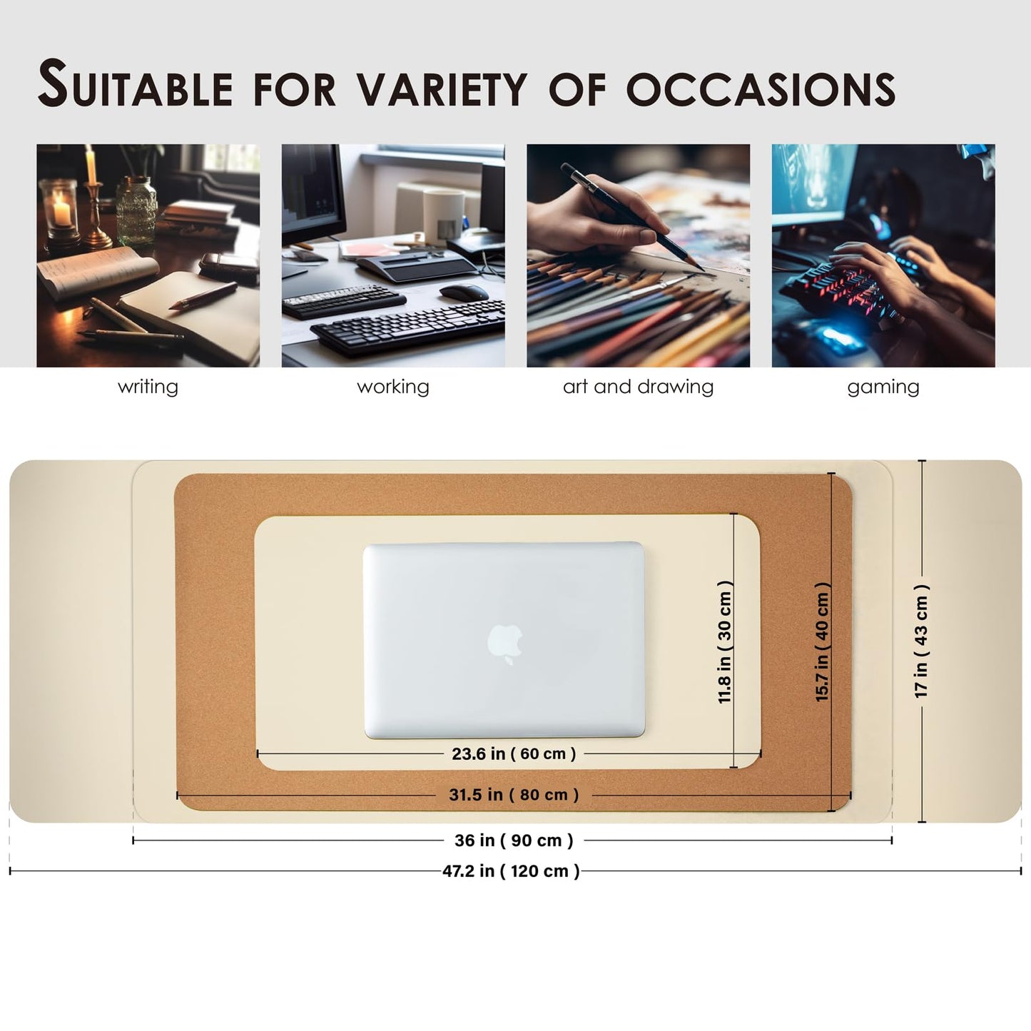 HOMIEAZICOZI: Dual - Sided Cork and Premium PU Leather Desk Mat - The Tribalist