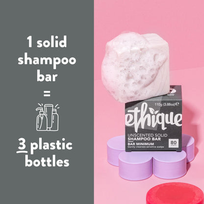 Ethique: Vegan Shampoo Bar - Curl Defining, Solid, Sulfate Free (80+ washes)